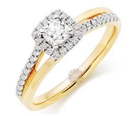 Vogue Crafts and Designs Pvt. Ltd. manufactures Crossover Diamond Ring at wholesale price.